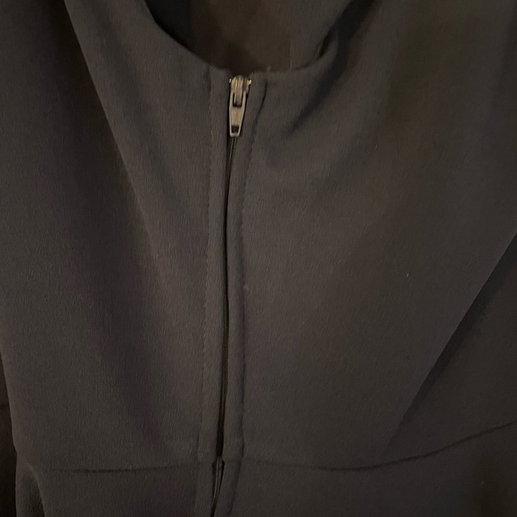 NWT B. Darlin Sleeveless V-Neck Bow-Back Scuba Crepe Fit & Flare Dress - Picture 9 of 11